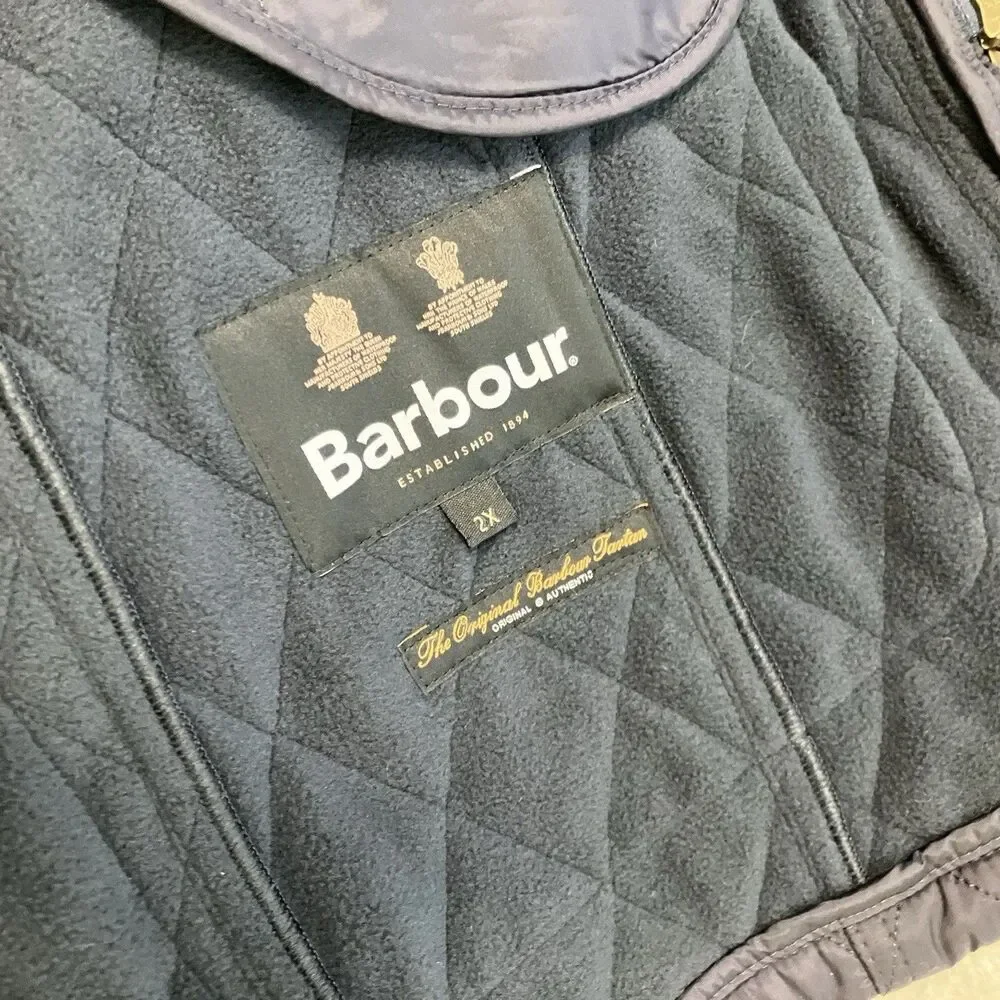 Barbour Blue Beadnell Polarquilt Plus Quilted‎ Equestrian Jacket